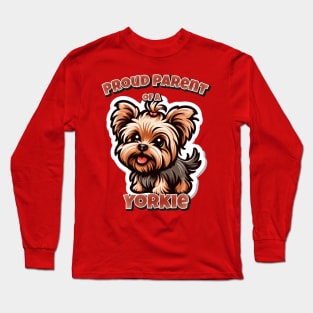 Yorkie dog cute Long Sleeve T-Shirt